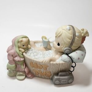 Precious Moments Club Exclusive "Bubble Your Troubles Away" Porcelain Figure